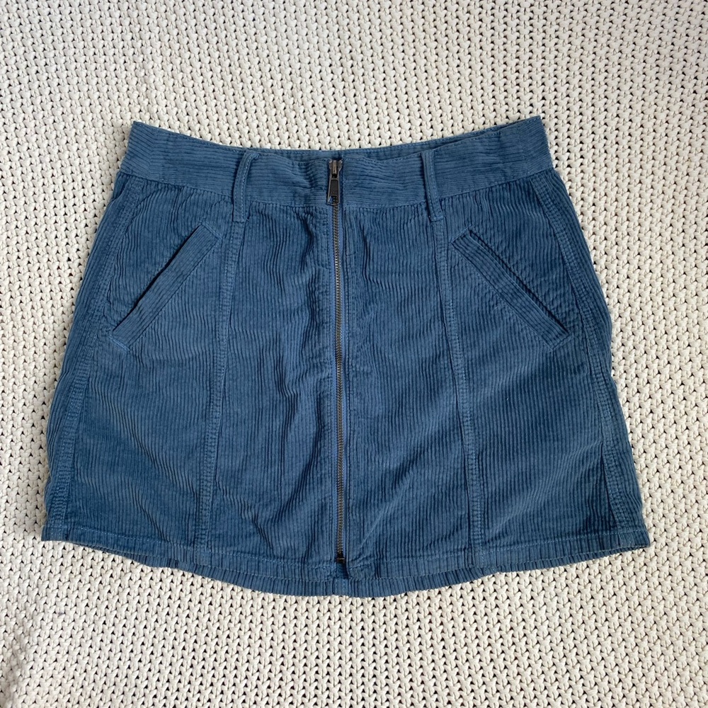 NWT American Eagle Outfitters Teal Corduroy Mini Skirt